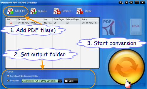 Convert PDF to ePub, PDF to iPad, PDF to iPhone 4, iTouch, etc for windows users