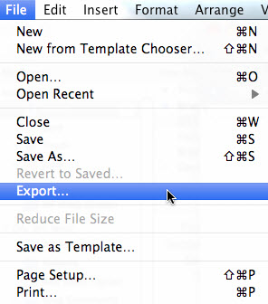 mac pages file export