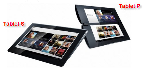 sony tablet s and tablet p